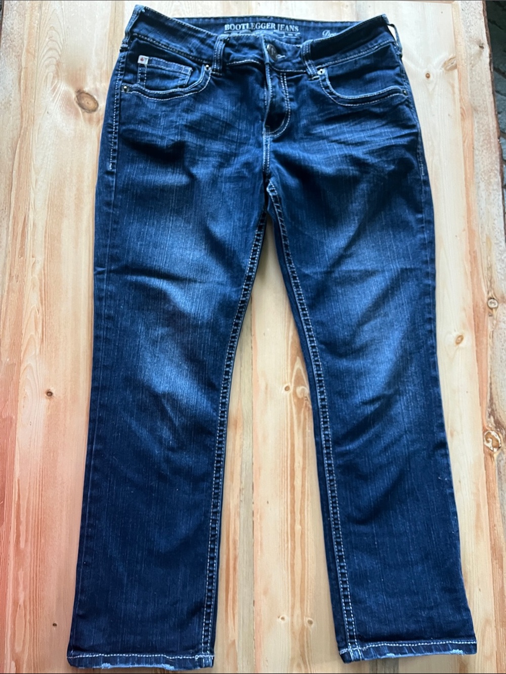 Bootlegger 🇨🇦 Women's Dark Blue Cropped Jeans - Dreyfuss The Real McCoy
